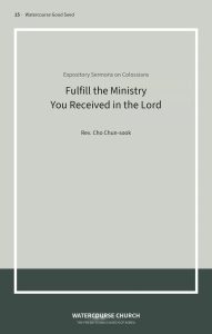 Cover of Fulfill the Ministry You Received in the Lord